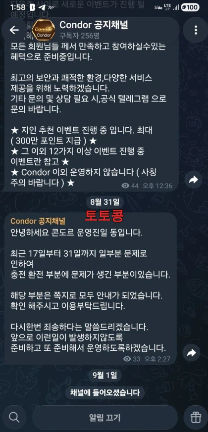 콘도로 먹튀 피해 증빙 이미지 2