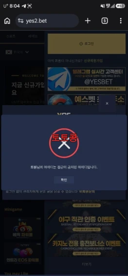 예쓰벳 먹튀 피해 증빙 이미지 1